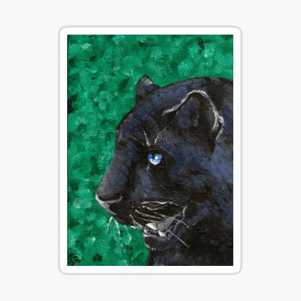 "Panther" Sticker for Sale by KatastropheArt | Redbubble