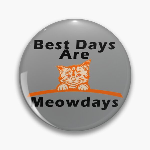 Item preview, Orange Best Days Are Meowdays Graphical Cat designed and sold by aventi24.