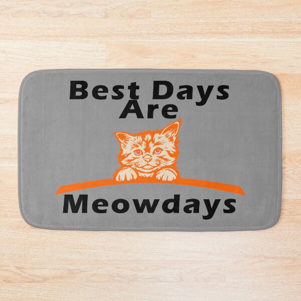 Item preview, Orange Best Days Are Meowdays Graphical Cat designed and sold by aventi24.