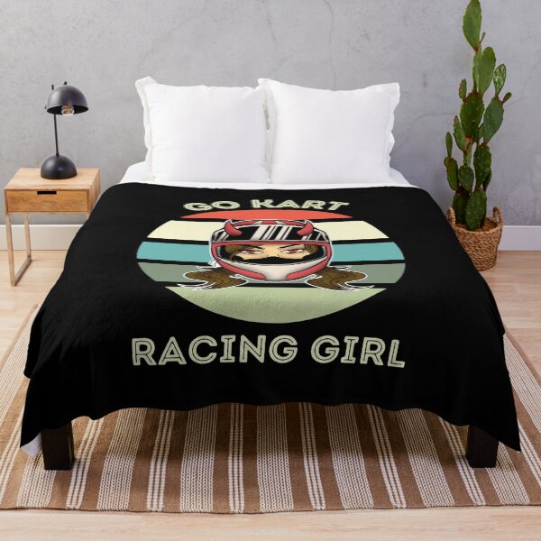 Item preview, go kart racing girl - vintage designed and sold by SunsetCloud.