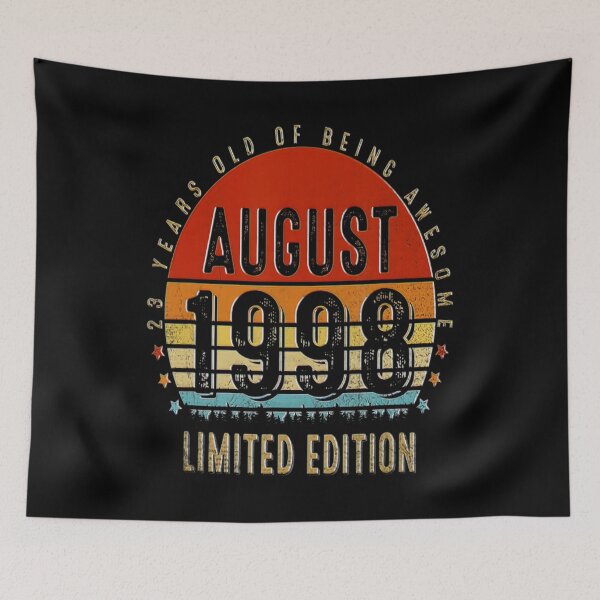 Item preview, Vintage 23rd Birthday Retro Born In August 1998 Men Women designed and sold by BargerStore.