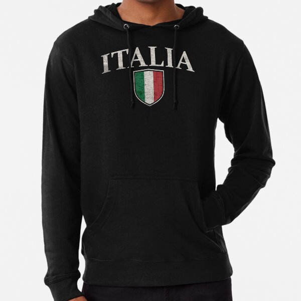 Sweatshirt Italie Vintage - Drapeau Italien Imprimé, Coupe Classique - Cadeau Pour Fans De L'Italie, Voyage, Football