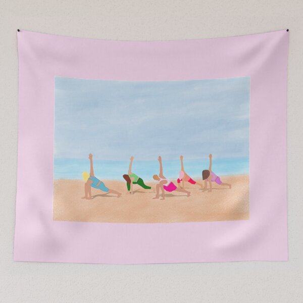 Item preview, Yoga on the beach designed and sold by bellesvibes.