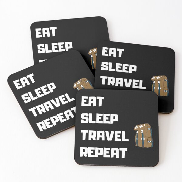 Artikelvorschau, EAT SLEEP TRAVEL REPEAT entworfen und verkauft von OMdesigns93.