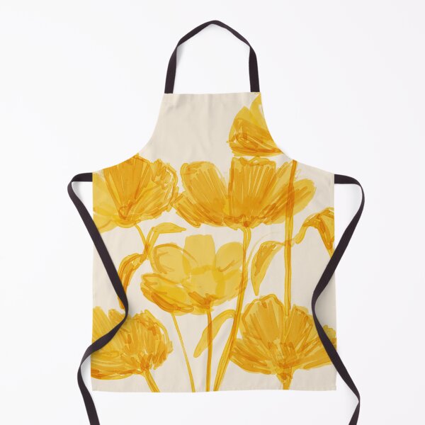 Item preview, Yellow Aesthetic Watercolor Abstract Flowers designed and sold by morgansgoods.