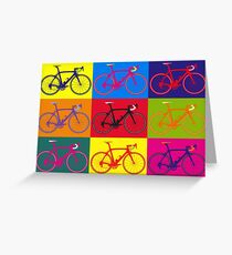 Bike Andy Warhol Pop Art Greeting Card