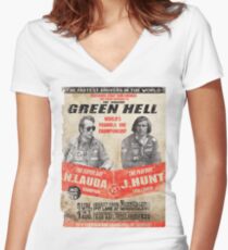 Boxing in Nurburgring Women's Fitted V-Neck T-Shirt