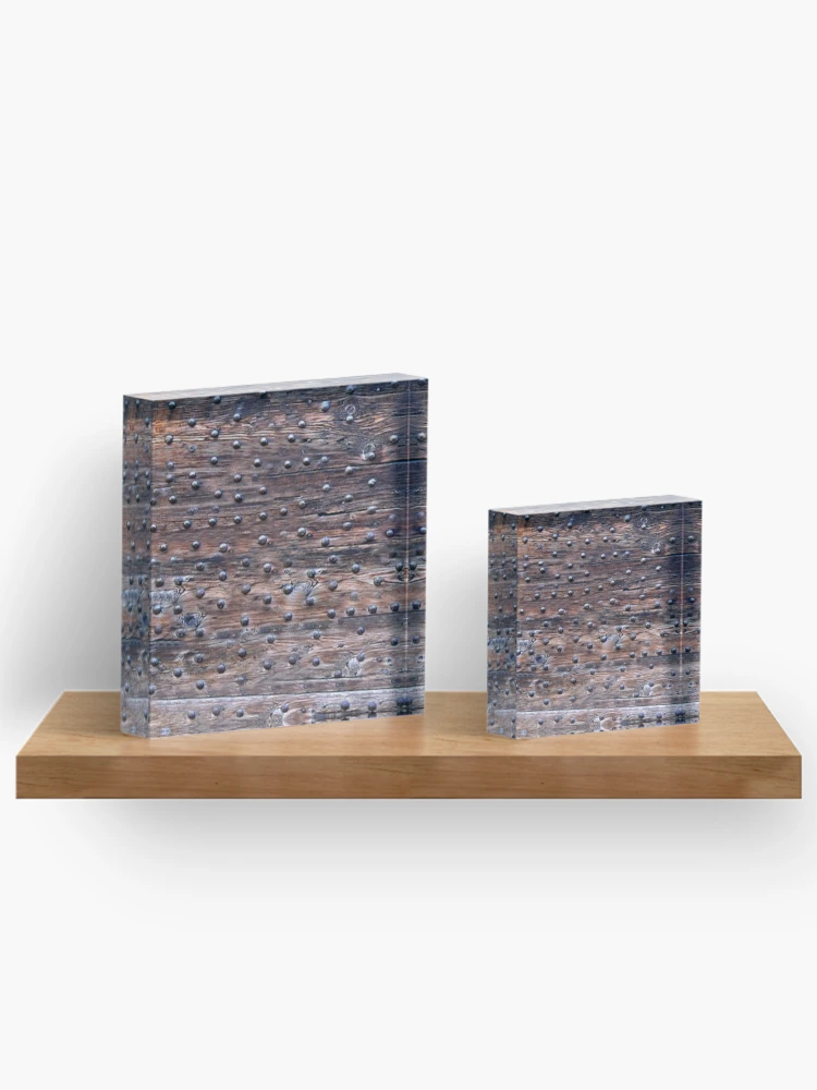 Thumbnail 3 of 5, Acrylic Block, Rusty Metal Rivets designed and sold by RBDESIGN SHOP.