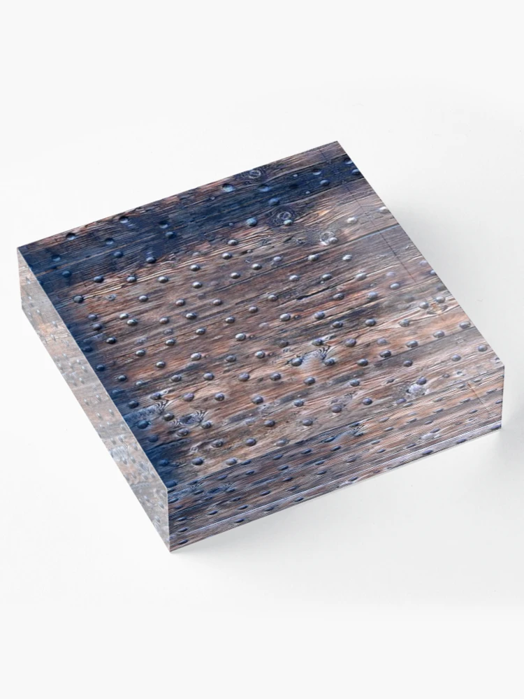 Thumbnail 4 of 5, Acrylic Block, Rusty Metal Rivets designed and sold by RBDESIGN SHOP.