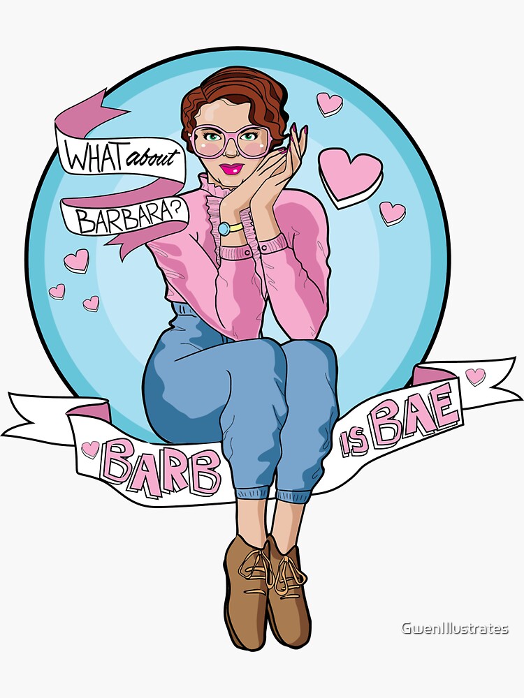 What About Barb? Sticker for Sale by jsmith0277