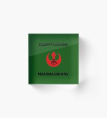 Scruffy looking Mandalorians Acrylic Block
