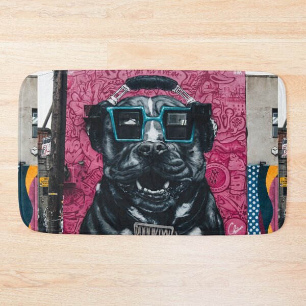 Item preview, Graffiti Art, Pit Bull, American Staffordshire Terrier, Bulldog, Staffie, Streetart - Bushwick, Brooklyn, New York, USA designed and sold by IMPHives.