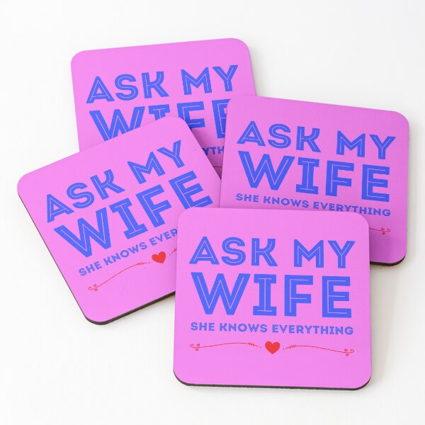 Item preview, Funny Quote Ask My Wife She Knows Everything designed and sold by wijit.