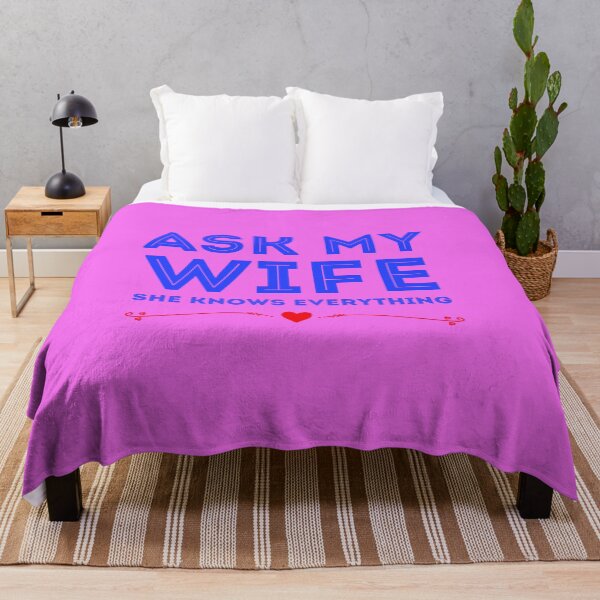 Item preview, Funny Quote Ask My Wife She Knows Everything designed and sold by wijit.