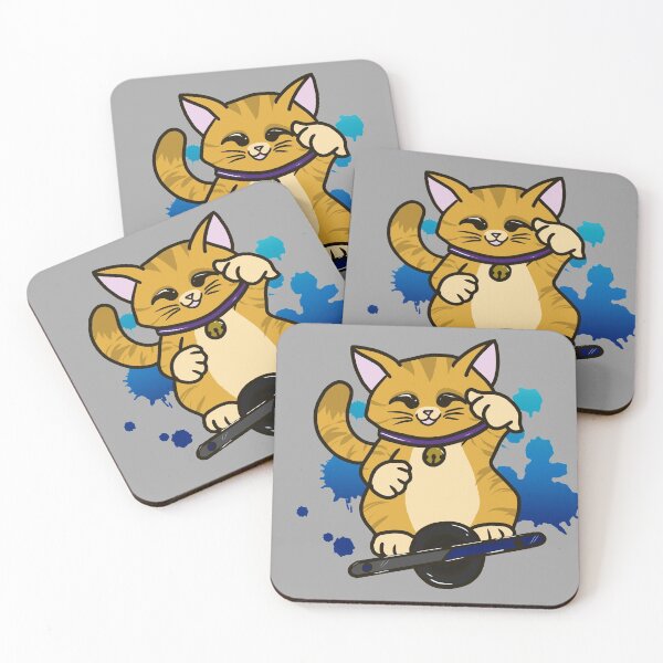 Item preview, Onewheel Cat designed and sold by KitTeaInked.