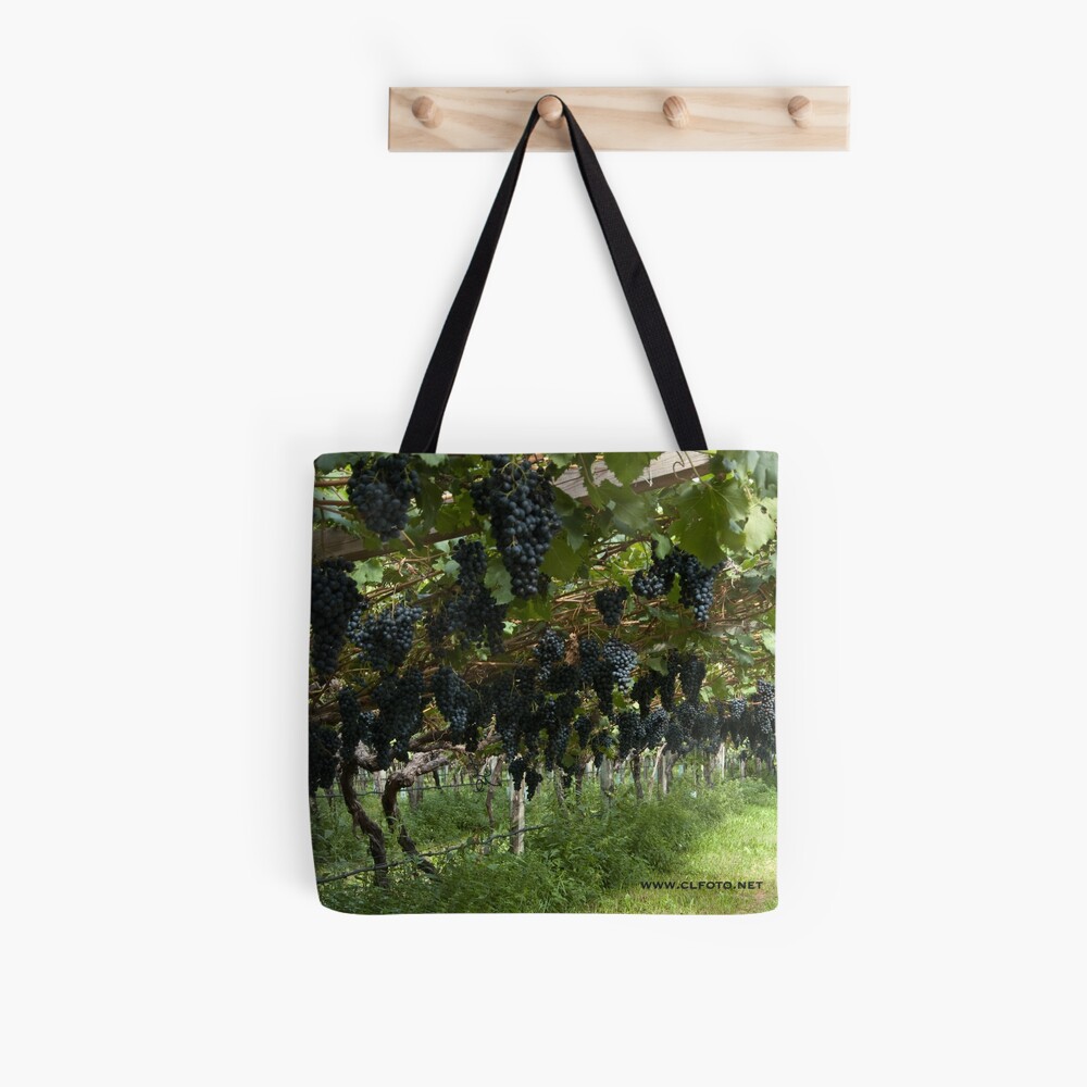 Grapes in the Castle Mareccio Vineyard, Bolzano/Bozen, Italy Tote Bag