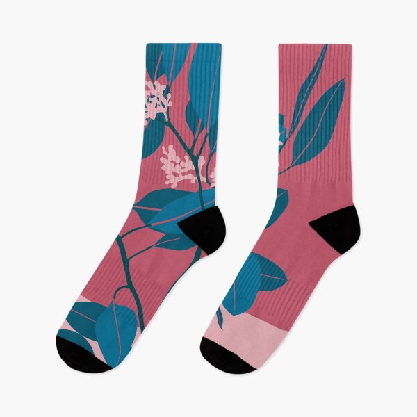 Item preview, Eucalyptus leaves pink blue designed and sold by blueidesign.