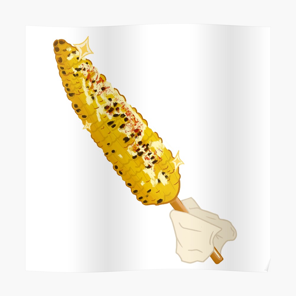 Kawaii elote - corn on a stick