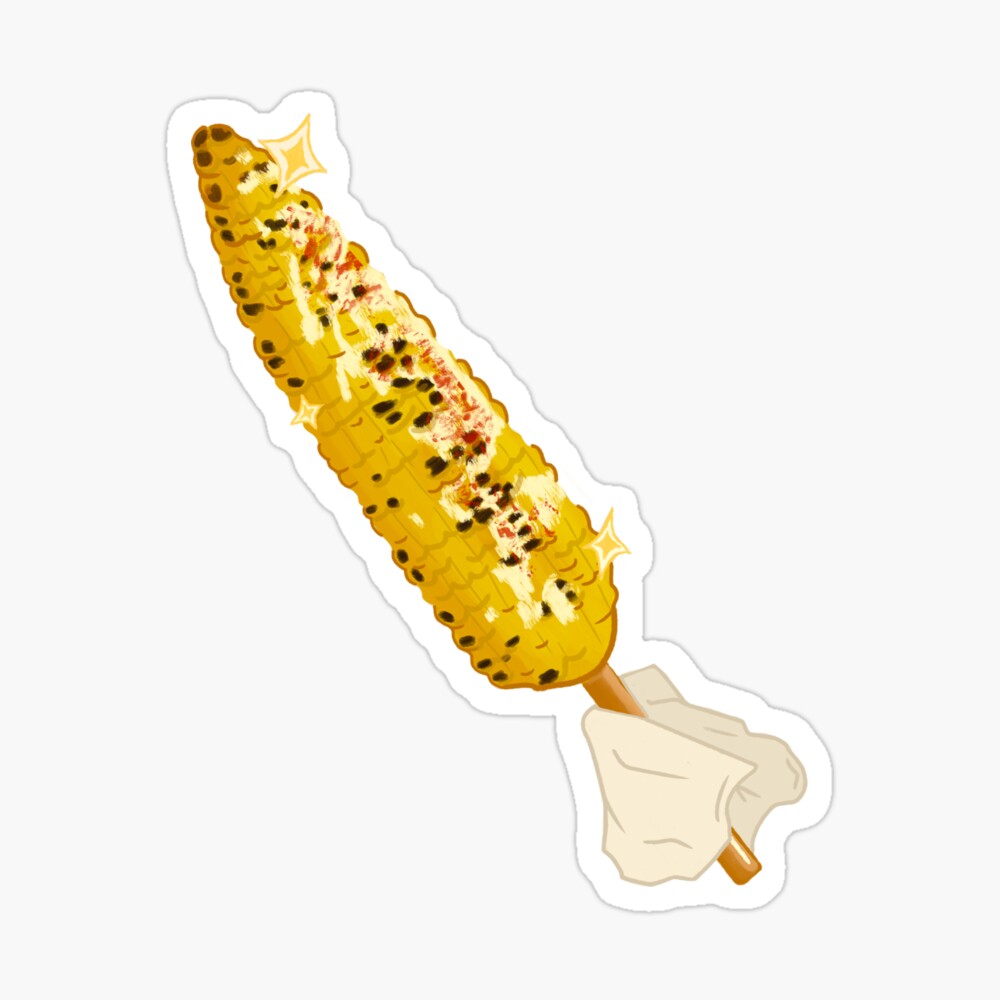 Kawaii elote - corn on a stick