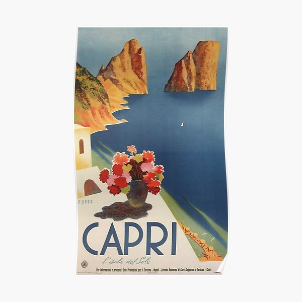 Retro Capri L'isola Del Sole Poster