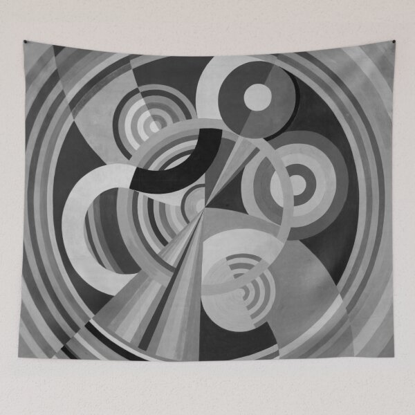 Aperçu de l'œuvre Robert Delaunay - Rythme no,01, noir, blanc créée et vendue par Vivanne-art.