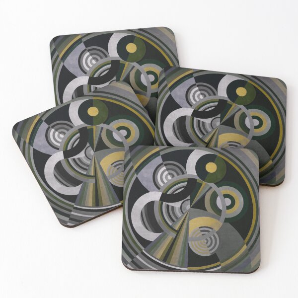 Item preview, Robert Delaunay - Rythme no,01,olive green, yellow designed and sold by Vivanne-art.