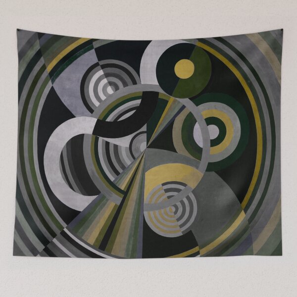 Aperçu de l'œuvre Robert Delaunay - Rythme no,01, vert olive, jaune créée et vendue par Vivanne-art.