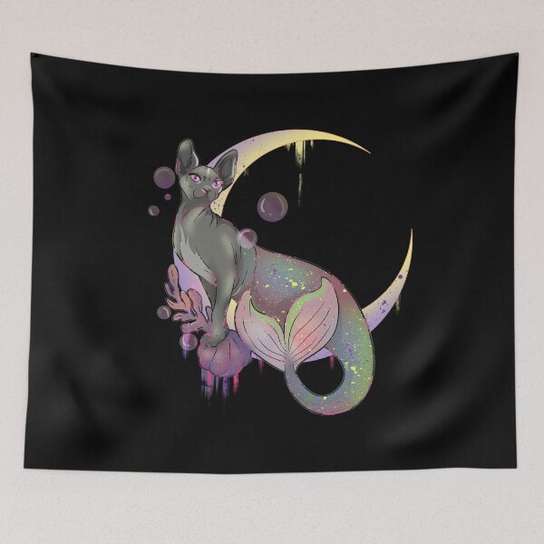 Item preview, Mermaid Sphynx Cat designed and sold by Mark_ADC.