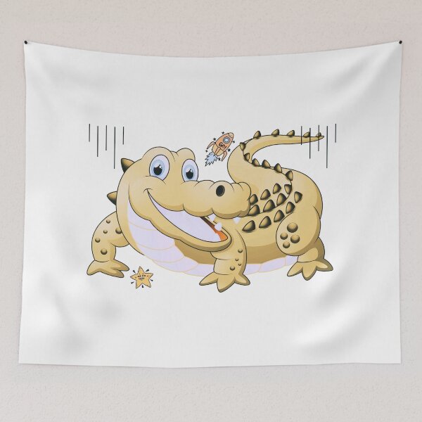 Item preview, Funny yellow crocodile ? designed and sold by spreadshg.