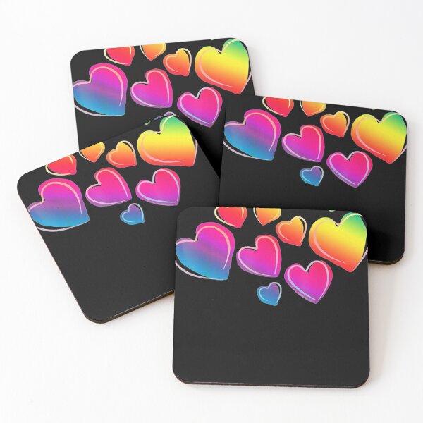 Item preview, Beautiful Pride Floating Rainbow Hearts designed and sold by chanyang333.