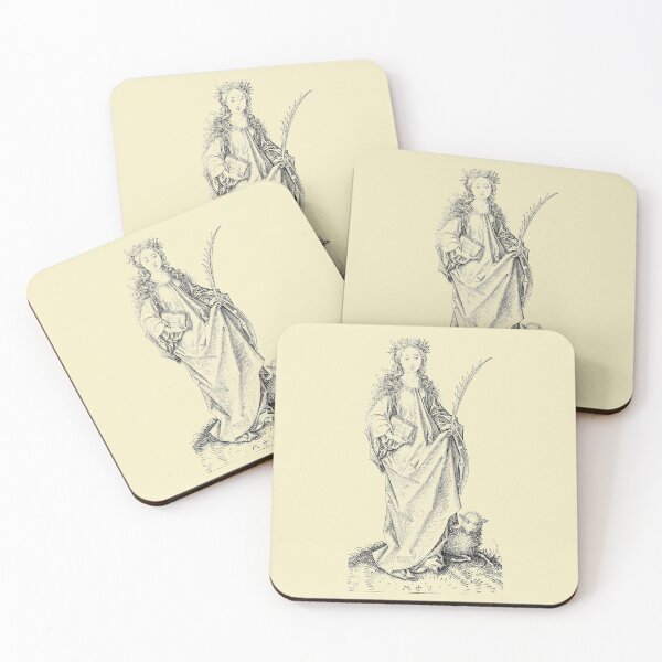 Item preview, Saint Agnes Martin Schongauer (German, Colmar ca. 1435/50–1491 Breisach) designed and sold by neteor.