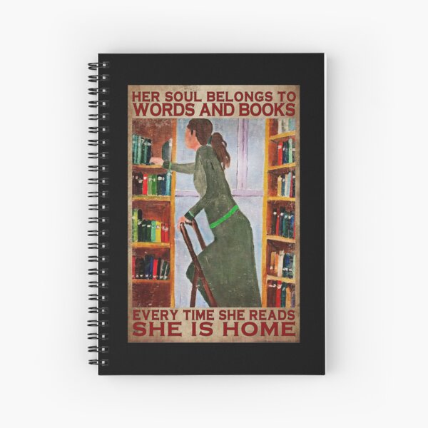 Item preview, Her Soul Belongs To Words And Books Every Time She Reads She Is Home designed and sold by MagicatcoArt.