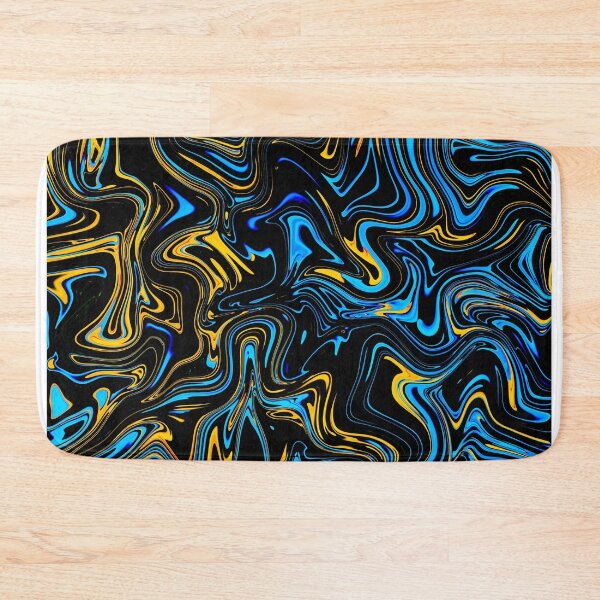 Item preview, Blue, Yellow, Black - Marble Art designed and sold by Flydea.