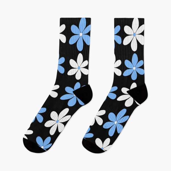 Item preview, Blue and White Daisy Flower Pattern designed and sold by CreateShape.