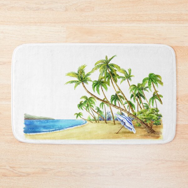 Item preview, Beach Watercolor painting Fluke Coconut designed and sold by sasa-creations.