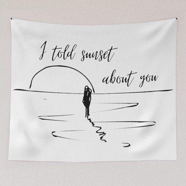 Item preview, I told sunset about you romance drama designed and sold by AKMarkethub.