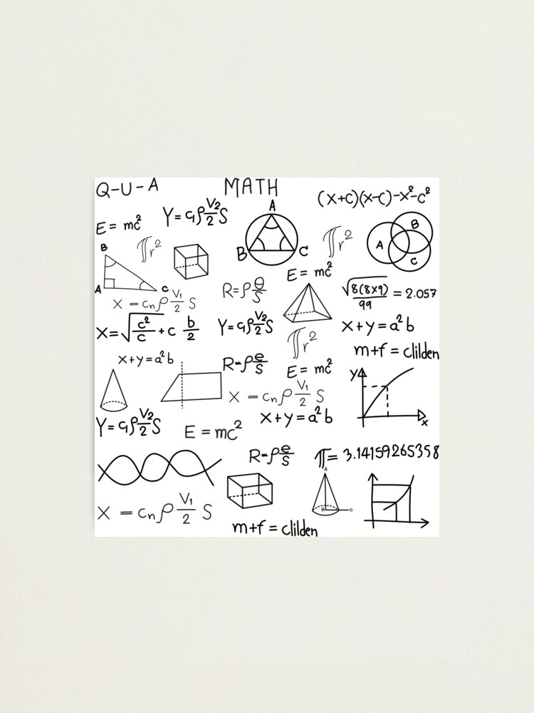 math formula and physics , math formula and physics vector, white background,  hand drawn line math formula and physics formula