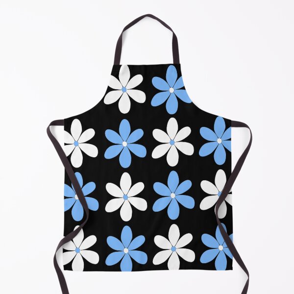 Item preview, Patrón de flor de margarita azul y blanca designed and sold by CreateShape.