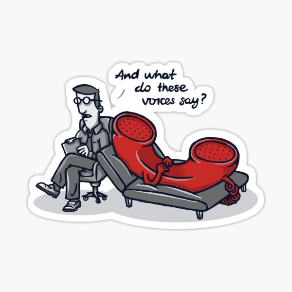 I Hear Voices Sticker