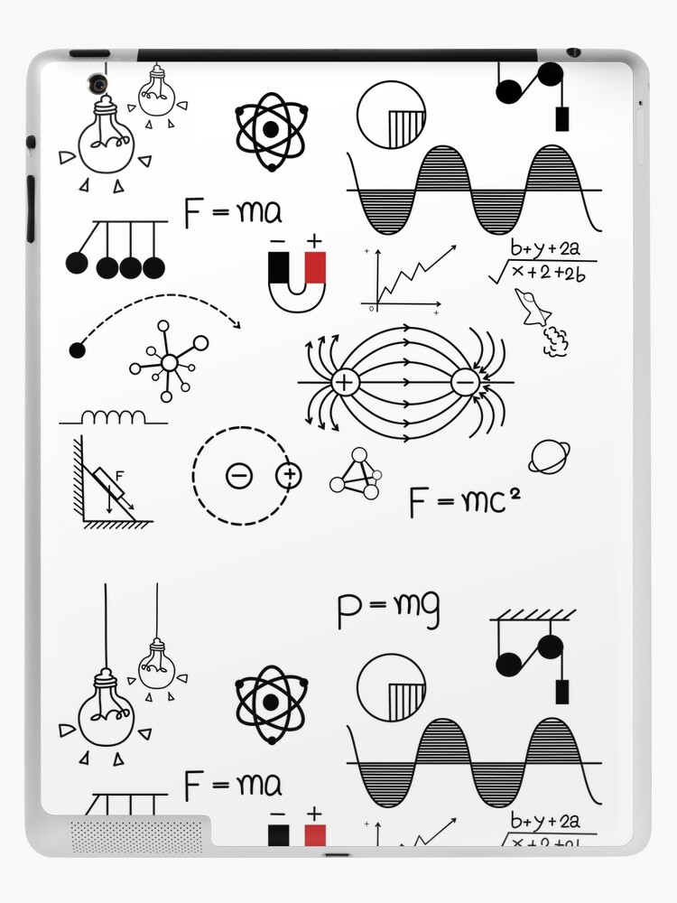 math formula and physics , math formula and physics vector, white background,  hand drawn line math formula and physics formula