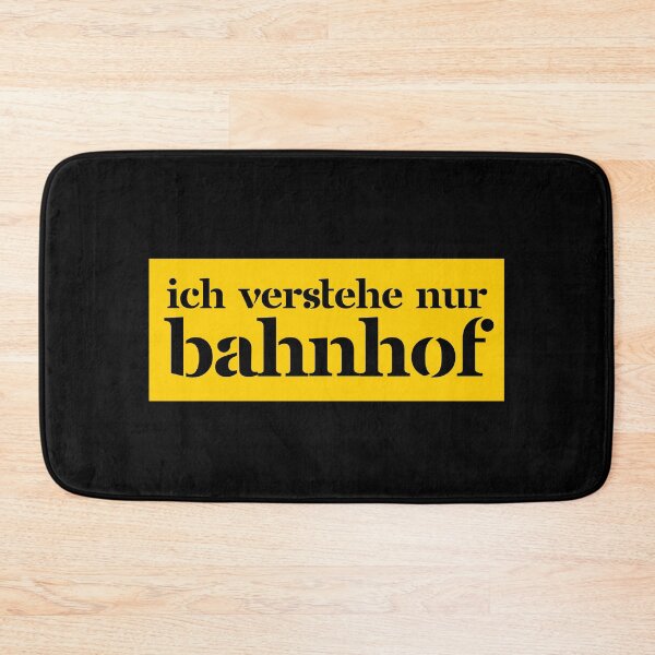 Artikelvorschau, Ich Verstehe Nur Bahnhof I Only Understand Train Station Yellow Rectangle - German entworfen und verkauft von ElementJourney.