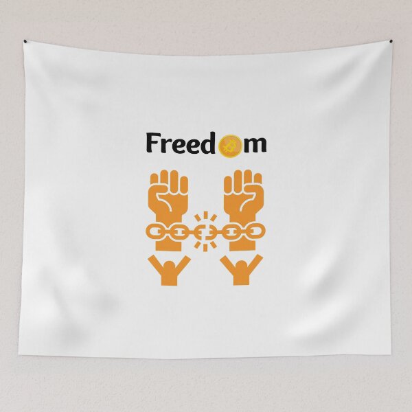 Item preview, Crypto BTC Lover Bitcoin means Freedom Gift designed and sold by DKA-2ndBoy.