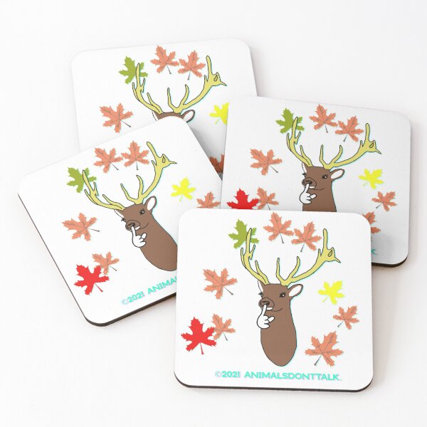 Item preview, Deers & Maple Leaves designed and sold by ANIMALSDONTTALK.