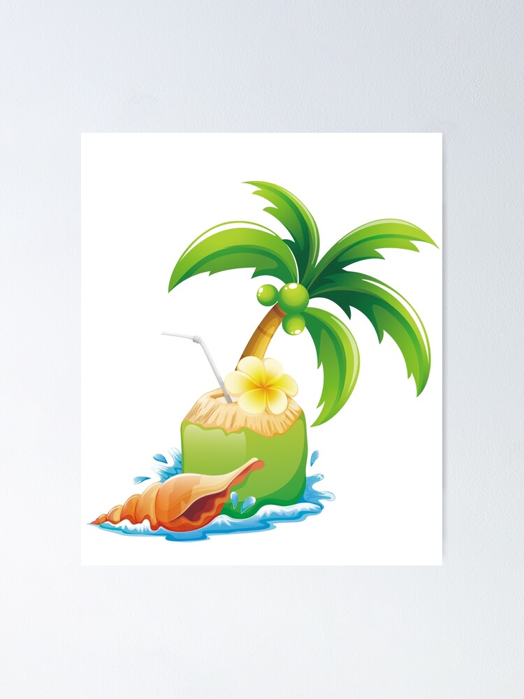 Drawing Black and White of Coconut Tree on the Beach Stock Illustration -  Illustration of color, background: 157014689