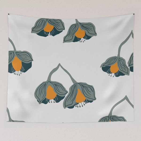 Item preview,  Simple blue flowers designed and sold by Nadyafilin.