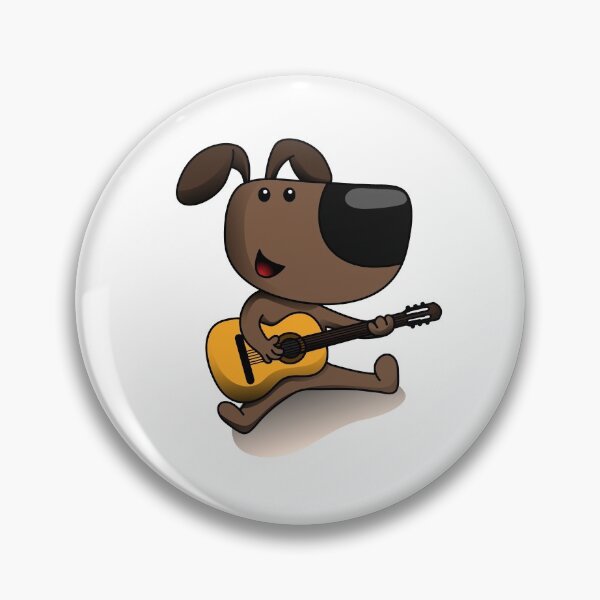 Item preview, Dog playing guitar designed and sold by HexRex.