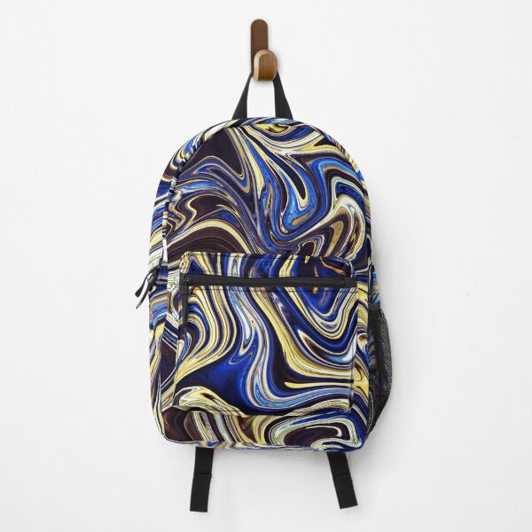 Item preview, Abstract Marble (Glossy Blue & Yellow) designed and sold by Flydea.