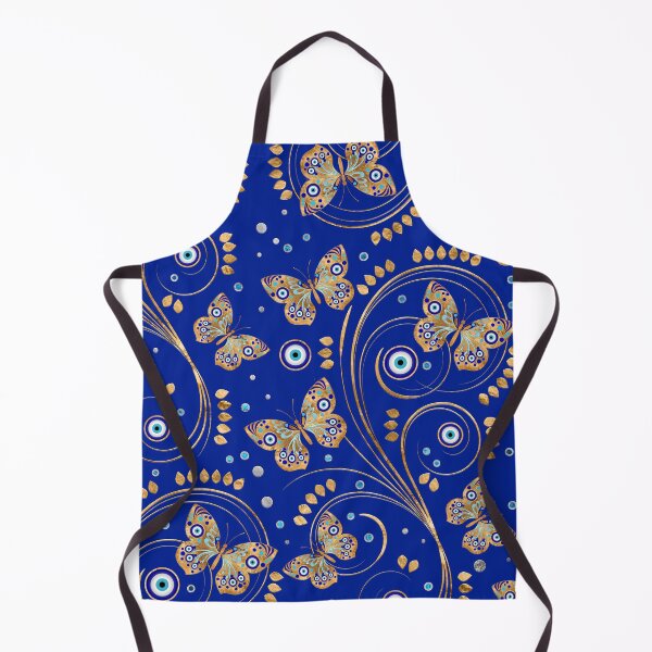 Item preview, Golden Butterfly Evil Eye Pattern designed and sold by k9printart.