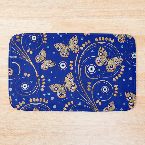 Item preview, Golden Butterfly Evil Eye Pattern designed and sold by k9printart.