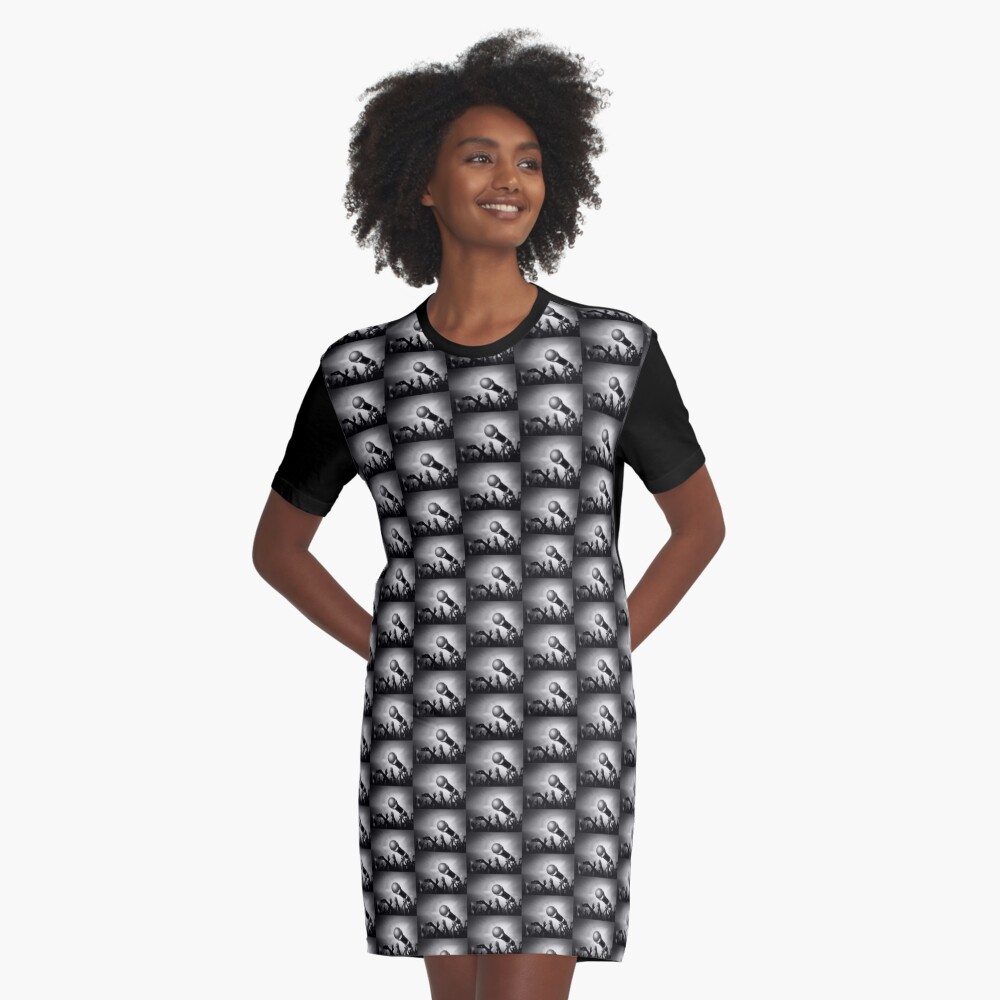 Item preview, Graphic T-Shirt Dress designed and sold by battlerapgear.